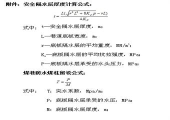 巷道帶壓掘進防治水安全技術措施