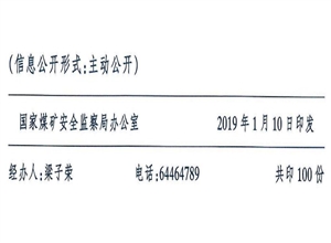 國家煤礦安全監察局關于印發《煤礦復工復產驗收管理辦法》的通知