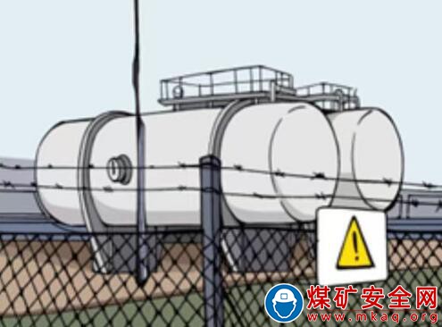 圖中是一組盛放易燃易爆危險物品的設備，根據《安全生產法》，關于該設備運營單位應當采取措施的說法，正確的有（ ? ?）。
