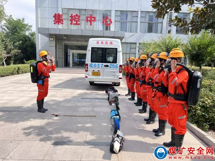 中煤新集公司救護大隊：枕戈待旦迎新春 嚴陣以待保安全?